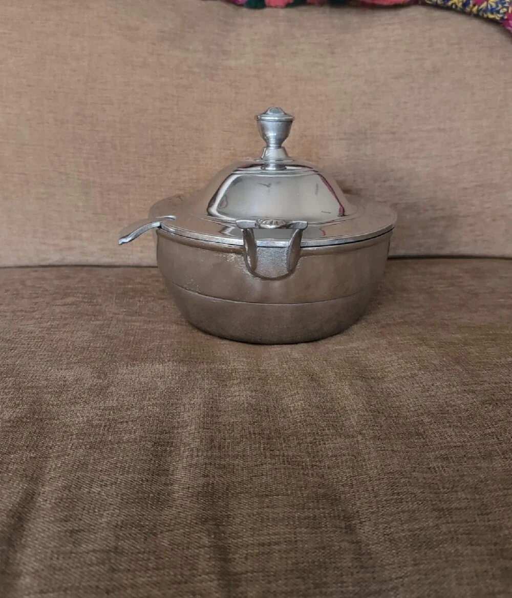 Wilton Silver Armentale Covered Serving Dish with Handles And Spoon